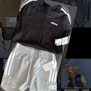 Matching adidas short set. 3months -UNISEX- boy